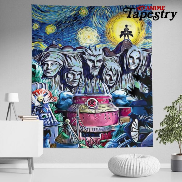 Naruto Starry Night Konoha Tapestry