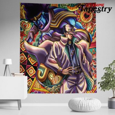 Trippy Jotaro Kujo JoJo's Bizarre Adventure Tapestry