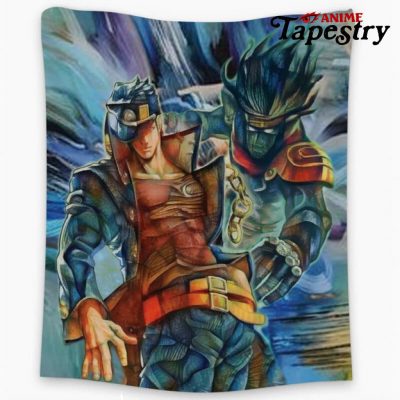 Trippy Jotaro Kujo Star Platinum Jojo’s Bizarre Adventure Tapestry