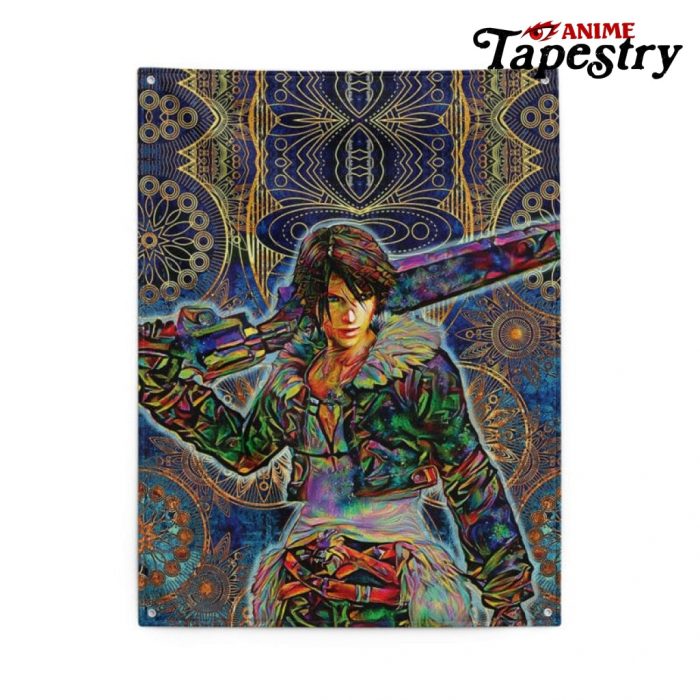 Trippy Squall Final Fantasy 8 Tapestry