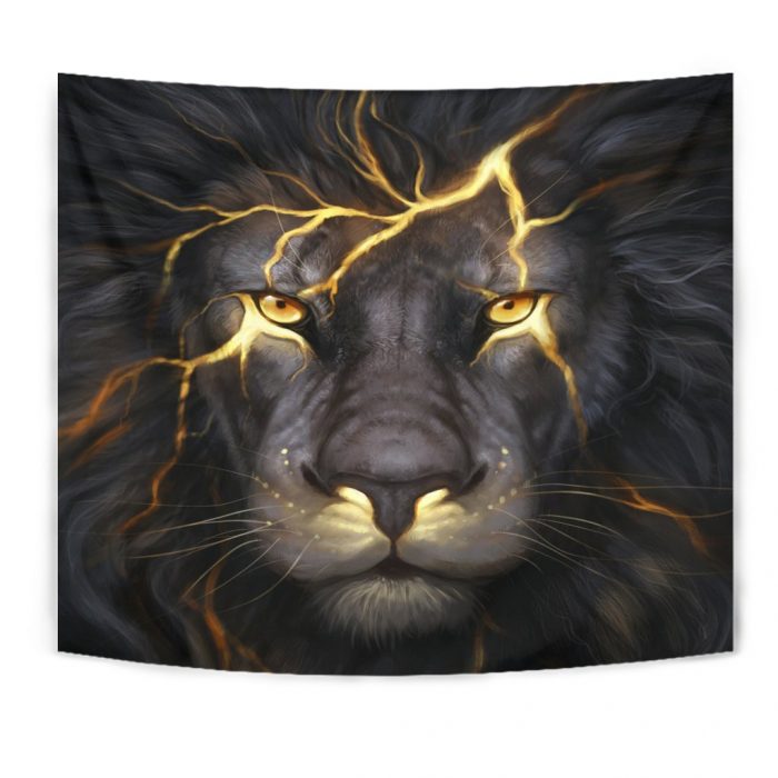 Lion Thunder Tapestry Room Decor