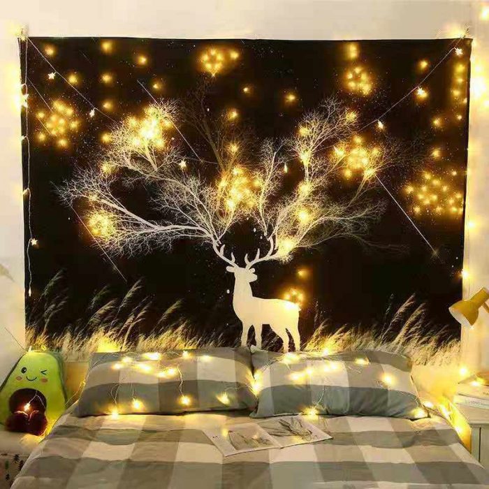 Deer Tree Tapestry Room Decor