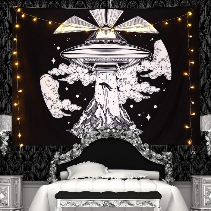 Alien UFO Tapestry Room Decor