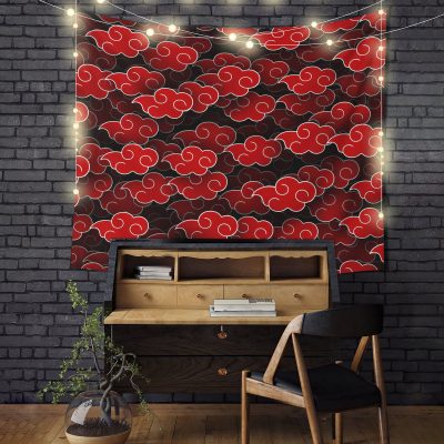 Akatsuki Cloud 3D Naruto Anime Tapestry Room Decor