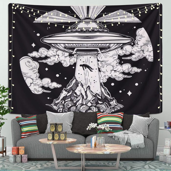 Alien UFO Tapestry Room Decor