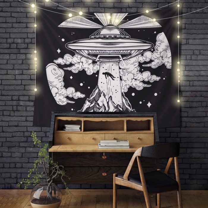 Alien UFO Tapestry Room Decor