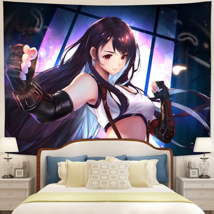 Tifa Lockhart Final Fantasy Tapestry Room Decor