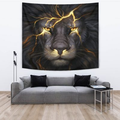 Lion Thunder Tapestry Room Decor