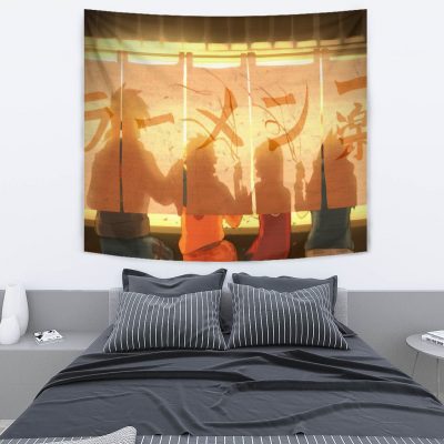 Naruto Sasuke Kakashi Team 7 Anime Tapestry Room Decor