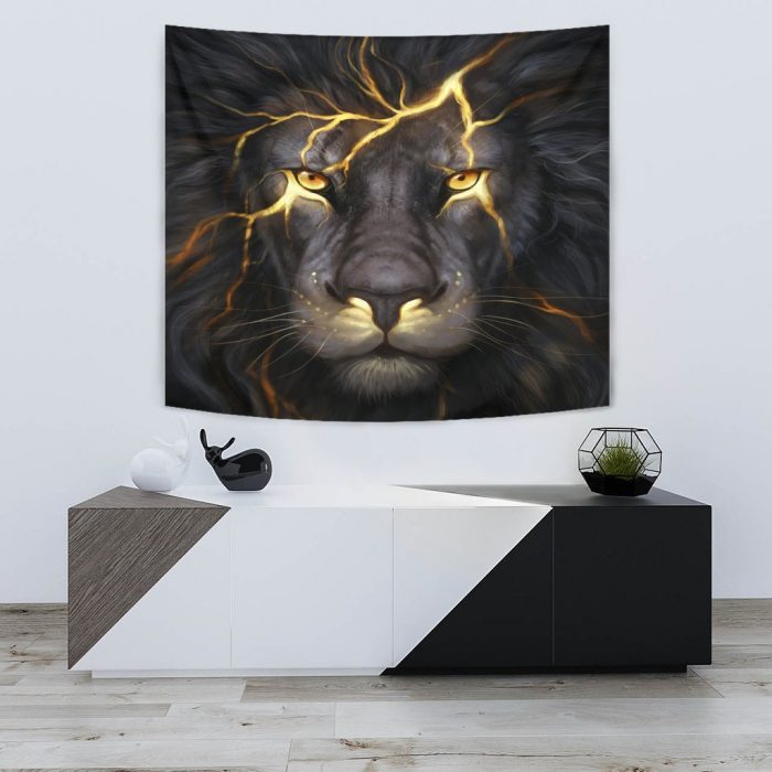 Lion Thunder Tapestry Room Decor