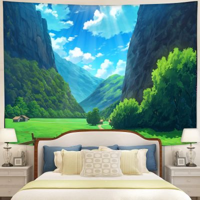 Beautiful Valley Tapestry Room Decor