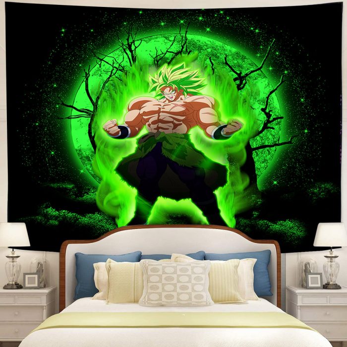 Broly Moonlight Tapestry Room Decor