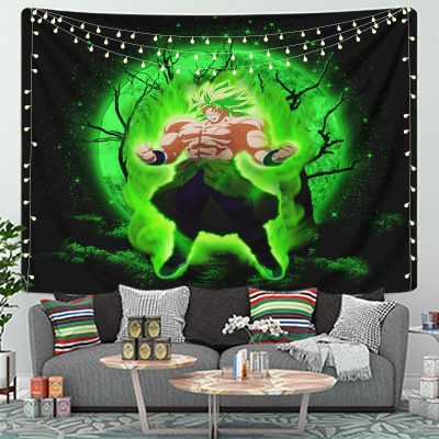 Broly Moonlight Tapestry Room Decor