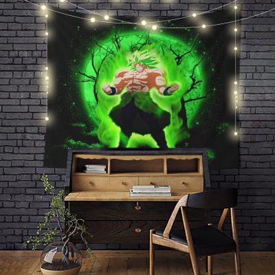 Broly Moonlight Tapestry Room Decor