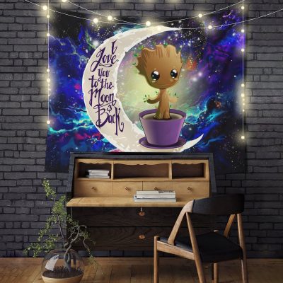 Groot Baby Moon And Back Tapestry Room Decor