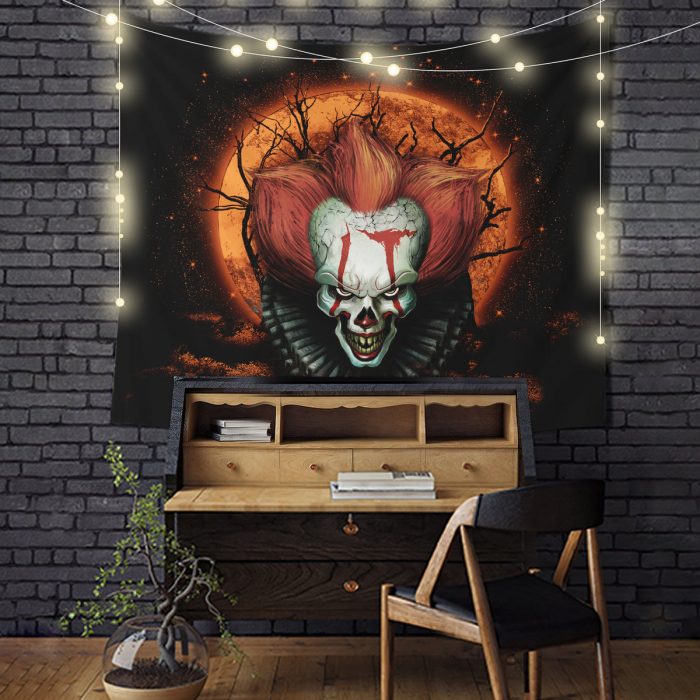 It Horror Movie Moonlight Tapestry Room Decor