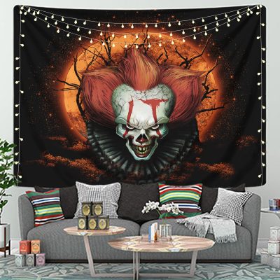 It Horror Movie Moonlight Tapestry Room Decor