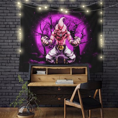 Kidbuu Dragon Ball Moonlight Tapestry Room Decor