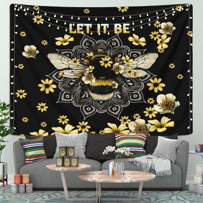 Let It Bee Tapestry Room Decor