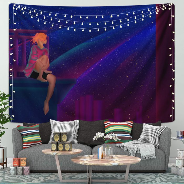 Lofi Chill Tapestry Room Decor