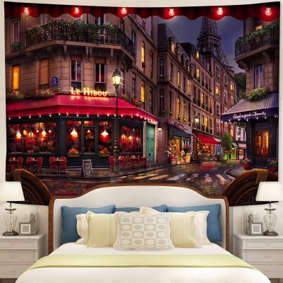 Paris Le Hibou Cafe Tapestry Room Decor