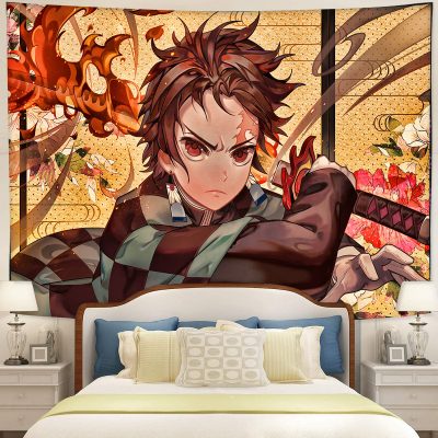 Tanjiro Demon Slayer Tapestry Room Decor