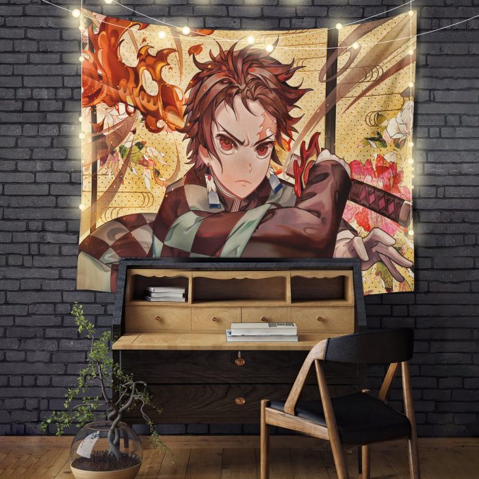 Tanjiro Demon Slayer Tapestry Room Decor