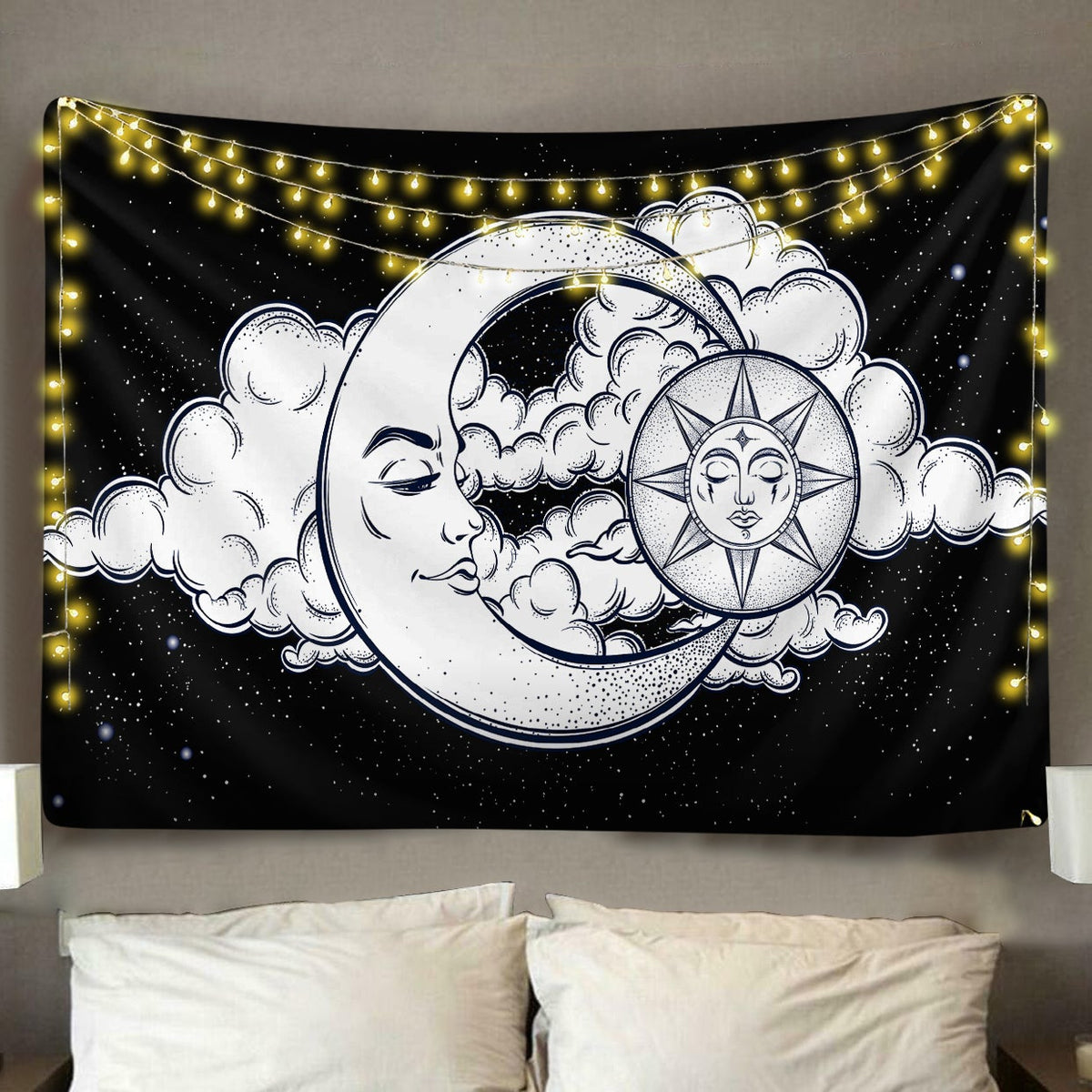 Sun And Moon Tapestry Room Decor
