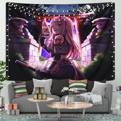 Zero Two And Strelizia Tapestry Room Decor