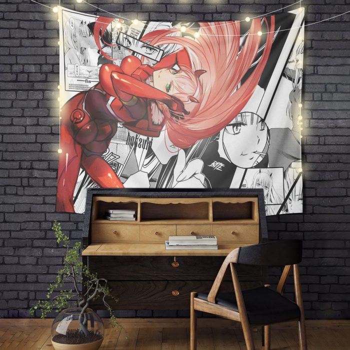 Zero Two Kiryuu Comic Tapestry Room Decor