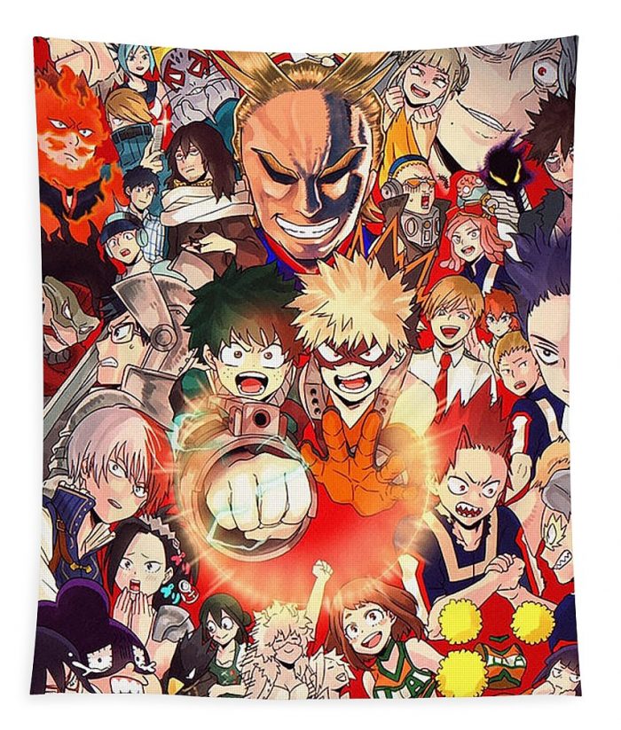 all heroes purwa dew - Anime Tapestry Store