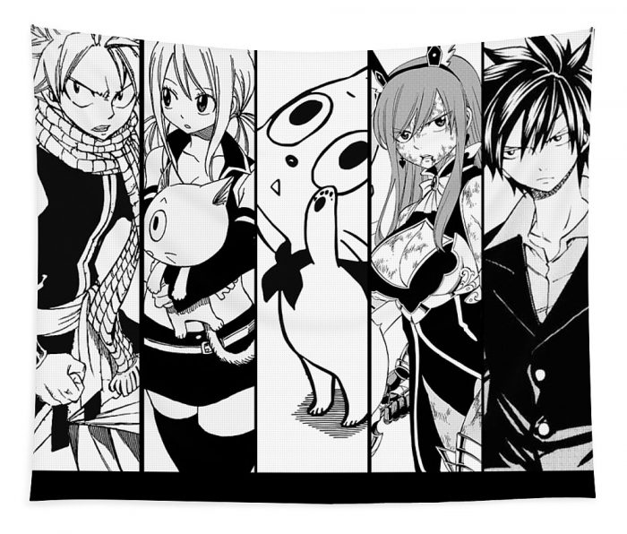 anime art characters fairy tail anime art transparent - Anime Tapestry Store