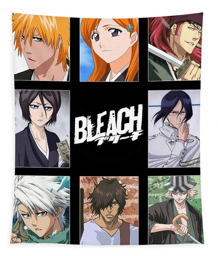 anime bleach main characters fantasy anime transparent - Anime Tapestry Store