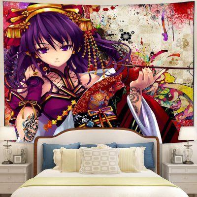 Anime Girl Tapestry Room Decor