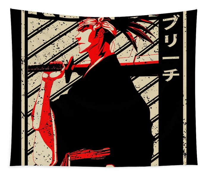 bleach classic art renji abarai fantasy anime transparent - Anime Tapestry Store