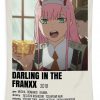 darling in the franxx minimalist poster poster dominic thomas - Anime Tapestry Store