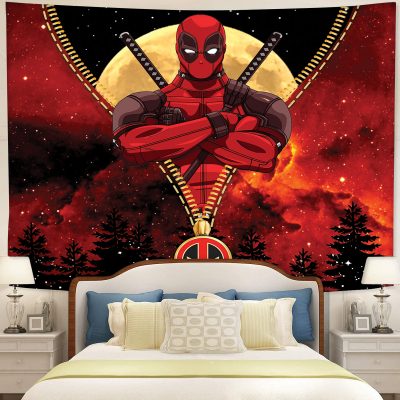 Deadpool Darkness Zipper Tapestry Room Decor