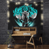 Dragon Ball Goku Vegeta Blue Tapestry Room Decor