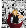 edward elric manga collage poster music stewart joanne - Anime Tapestry Shop