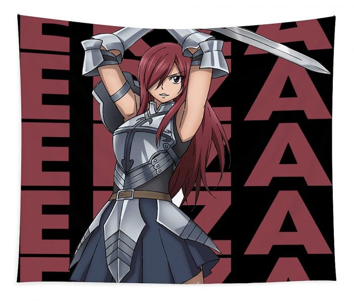 fairy tail erza scarlet name anime anime art transparent - Anime Tapestry Store