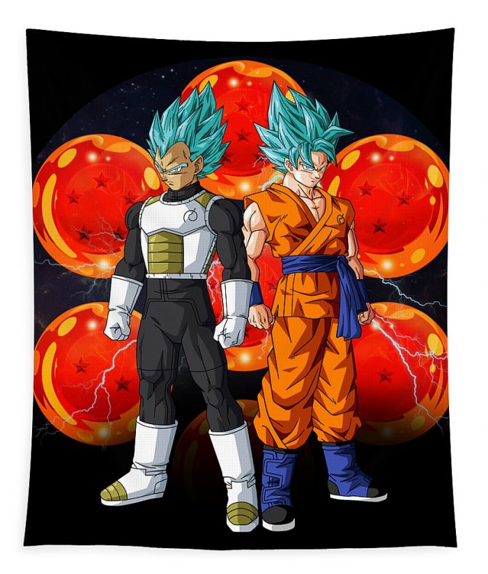 goku and vegeta jason stonebanks transparent - Anime Tapestry Store