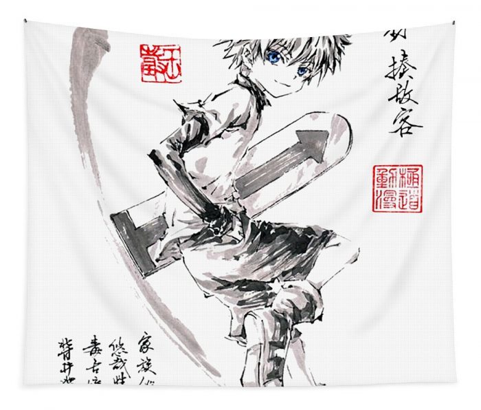 hunter x hunter killua zoldyck japanese anime fantasy anime transparent 1 - Anime Tapestry Store