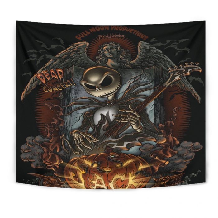 Jack Skellington Rock Nightmare Before Christmas Tapestry Room Decor