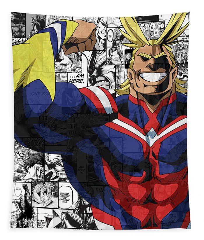 my hero academia all might toufik kessab - Anime Tapestry Store