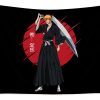 red bleach ichigo kurosaki anime video game transparent - Anime Tapestry Store