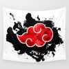 red cloud akatsuki watercolor5012453 tapestries - Anime Tapestry Store