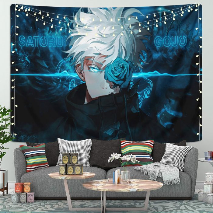 Satoru Gojo Jujutsu Kaisen Anime Tapestry Room Decor