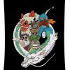 studio ghibli dyah kurmo transparent - Anime Tapestry Shop