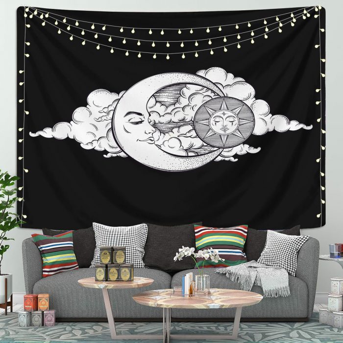 Sun And Moon Tapestry Room Decor