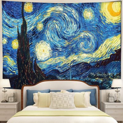 The Starry Night Tapestry Room Decor